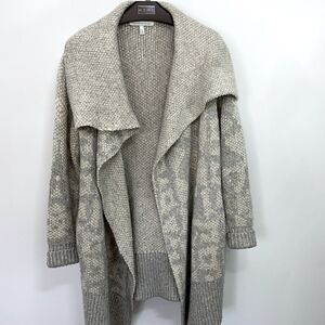 Victoria’s Secret Long Marled Sweater Gray Blue Marled Knit Excellent Sm…